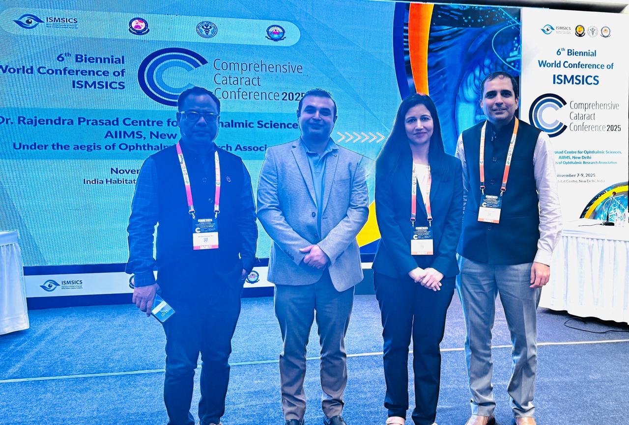 Phaco Surgeon Dr Jeenu Priya Tyagi at ISMSICS 6th Biennial Conference