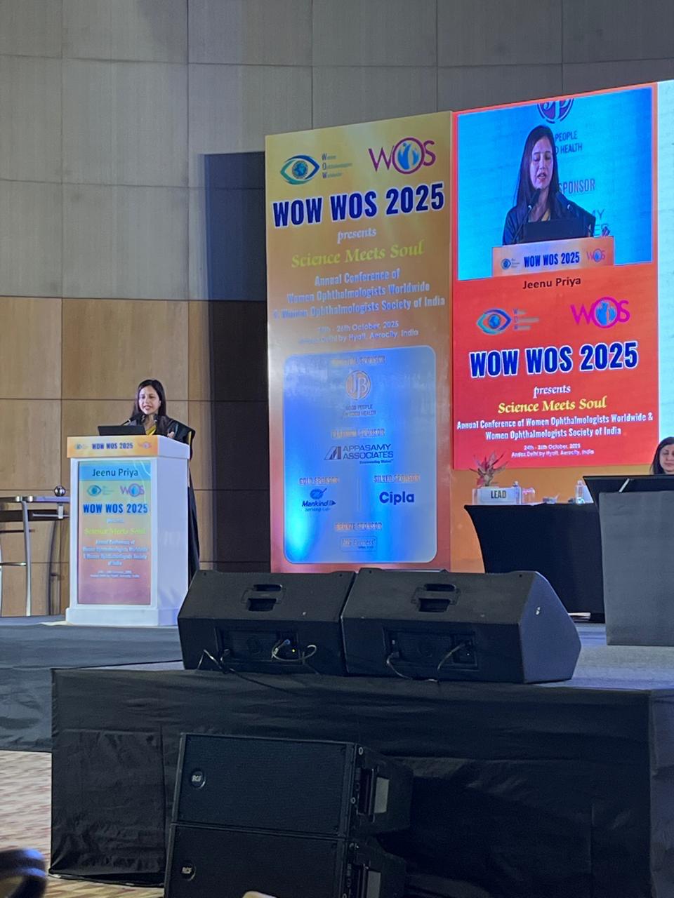 Dr Jeenu Priya Tyagi at WOW WOS Women Ophthalmologists Worldwide 2025