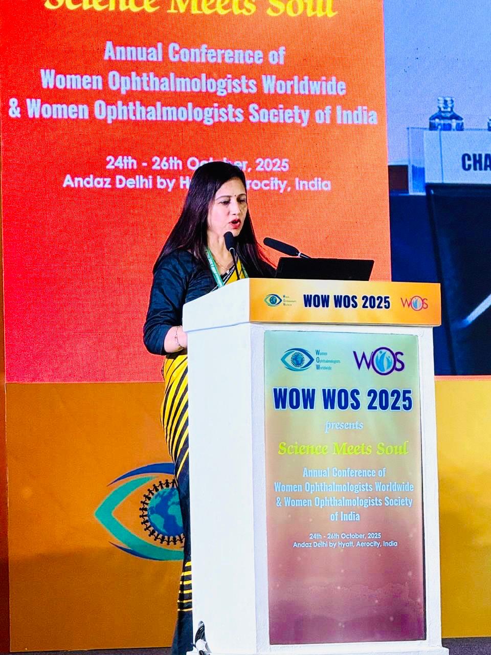 Female Eye Specialist Meerut Science Meets Soul WOS Conference
